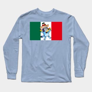 Bluey cinco de mayo fiesta Long Sleeve T-Shirt